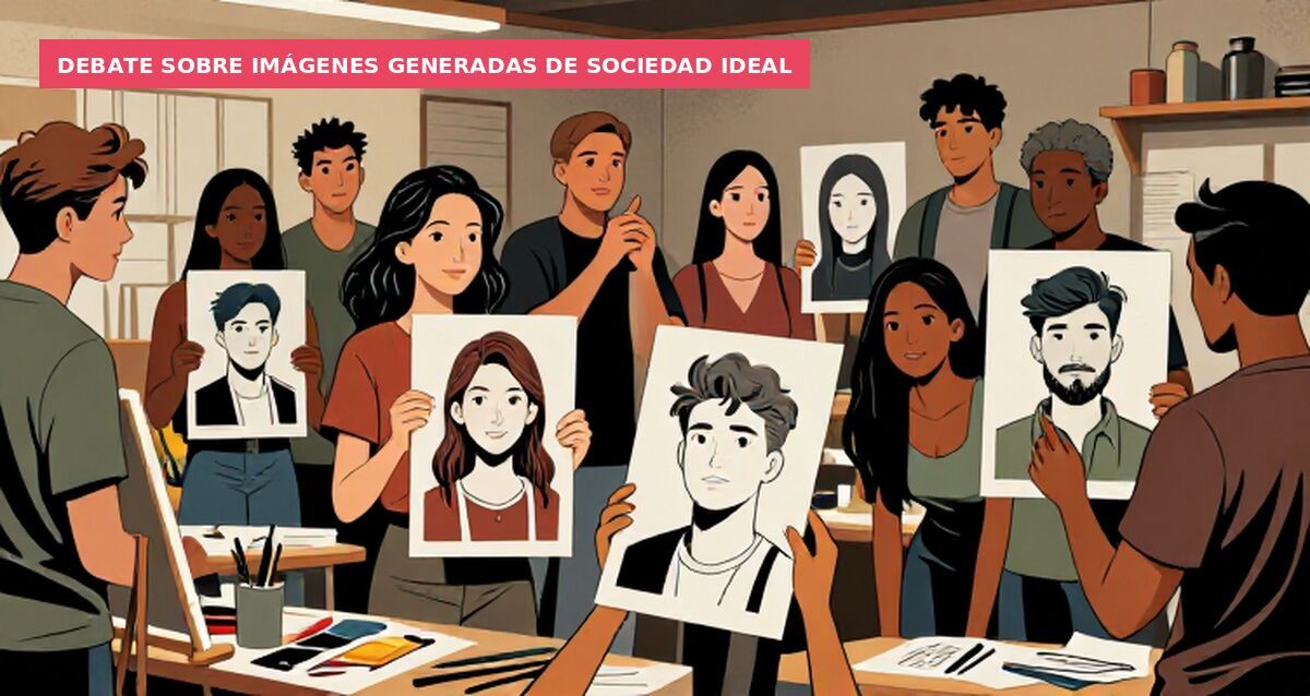 Debate sobre imágenes generadas de sociedad ideal