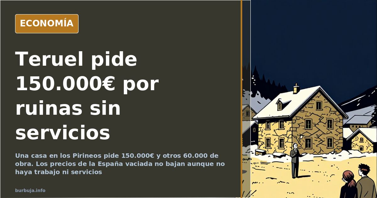 Teruel asks 150.000€ for ruined houses with no jobs or services