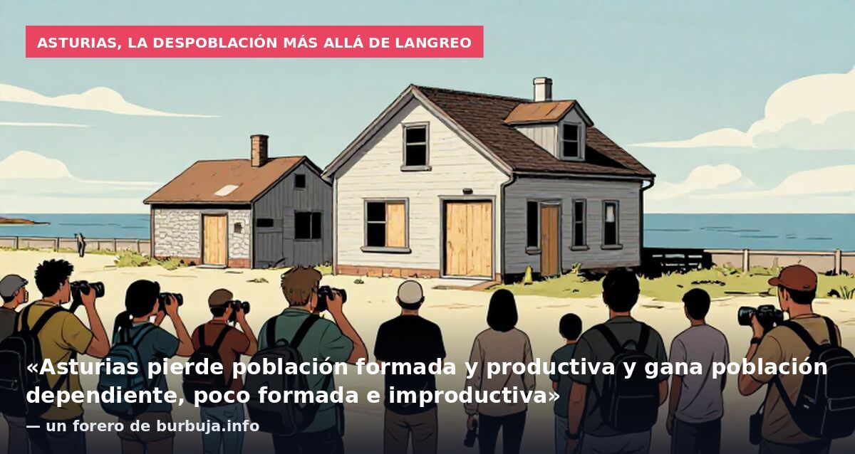 Asturias, la despoblación más allá de Langreo: «Asturias pierde población formada y productiva y gana población dependiente, poco formada e improductiva» — un forero de burbuja.info
