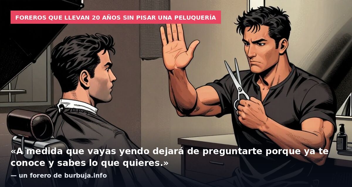 Foreros que llevan 20 años sin pisar una peluquería: «A medida que vayas yendo dejará de preguntarte porque ya te conoce y sabes lo que quieres.» — un forero de burbuja.info