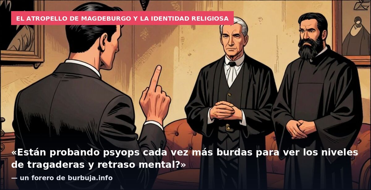 El atropello de Magdeburgo y la identidad religiosa: «Están probando psyops cada vez más burdas para ver los niveles de tragaderas y retraso mental?» — un forero de burbuja.info