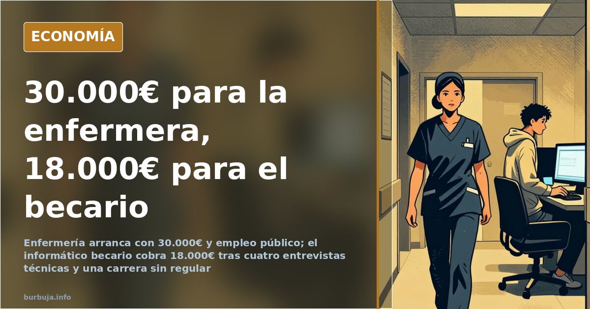 Nursing starts at €30,000; IT interns start at €18,000