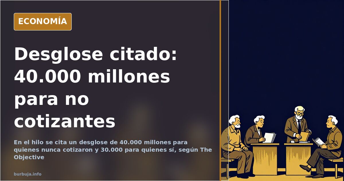 Ilustración editorial sobre pensiones y cotizaciones