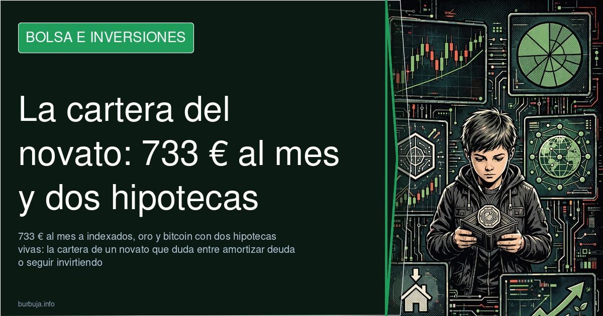 733 € al mes en indexados, oro y bitcoin con dos hipotecas