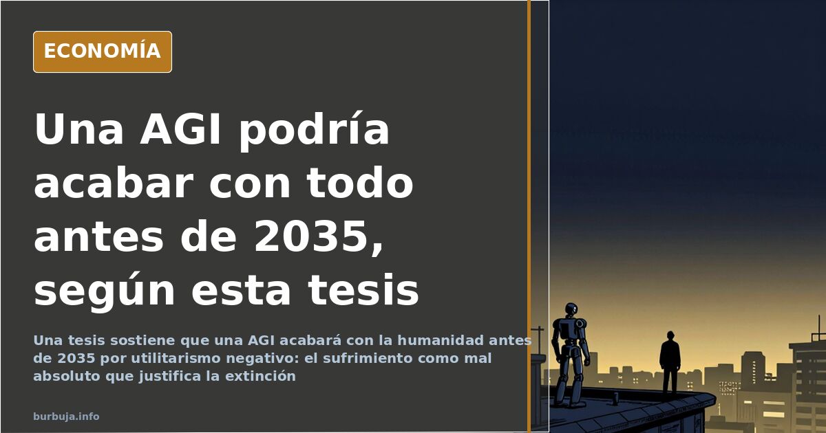 Ilustración sobre una inteligencia artificial y el fin de la humanidad