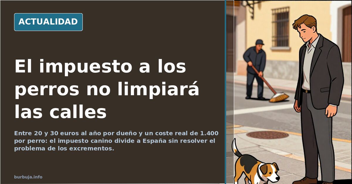 Dog tax: 30 euros for a problem still unsolved