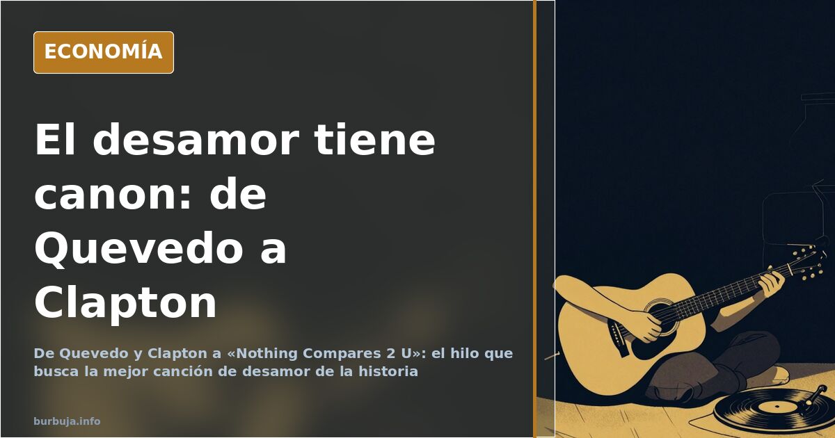 Ilustración editorial de un tocadiscos con un disco girando junto a partituras y una fotografía rasgada, imagen sobre cancion