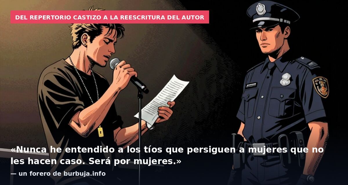 Del repertorio castizo a la reescritura del autor: «Nunca he entendido a los tíos que persiguen a mujeres que no les hacen caso. Será por mujeres.» — un forero de burbuja.info