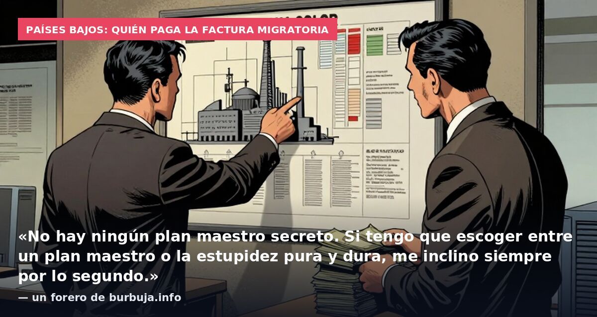 Países Bajos: quién paga la factura migratoria: «No hay ningún plan maestro secreto. Si tengo que escoger entre un plan maestro o la estupidez pura y dura, me inclino siempre por lo segundo.» — un forero de burbuja.info