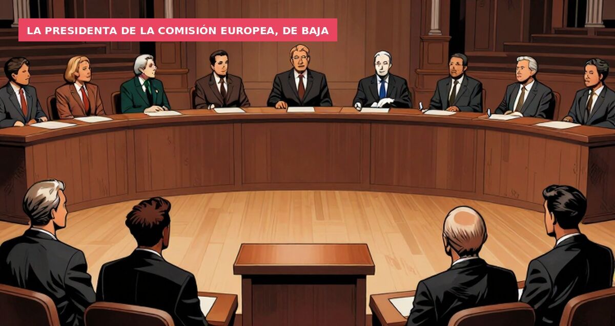La presidenta de la Comisión Europea, de baja