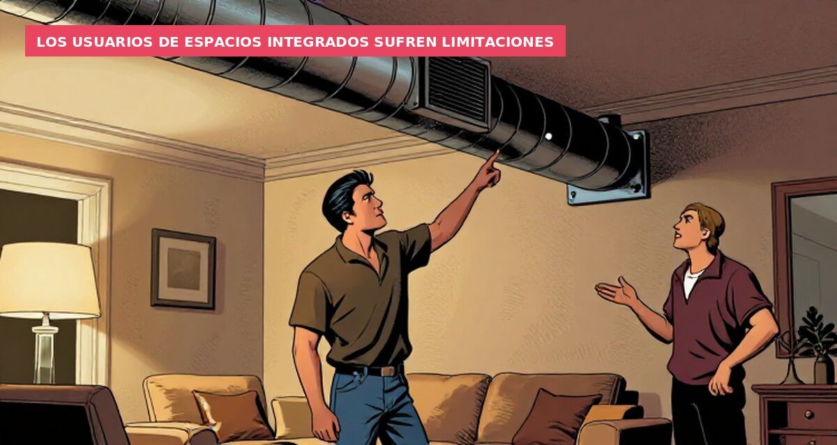 Los usuarios de espacios integrados sufren limitaciones