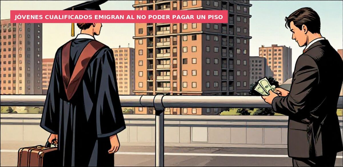 Jóvenes cualificados emigran al no poder pagar un piso