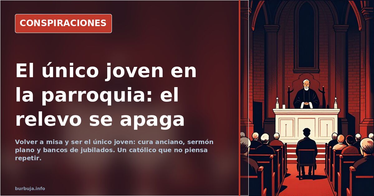 “I felt like just another old man”: the only young person at Mass