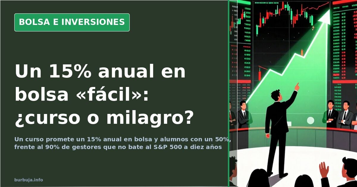 Earning an 'easy' 15% a year in the stock market: the promise of investment courses