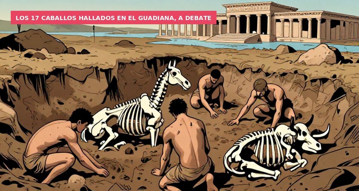 Los 17 caballos hallados en el Guadiana, a debate