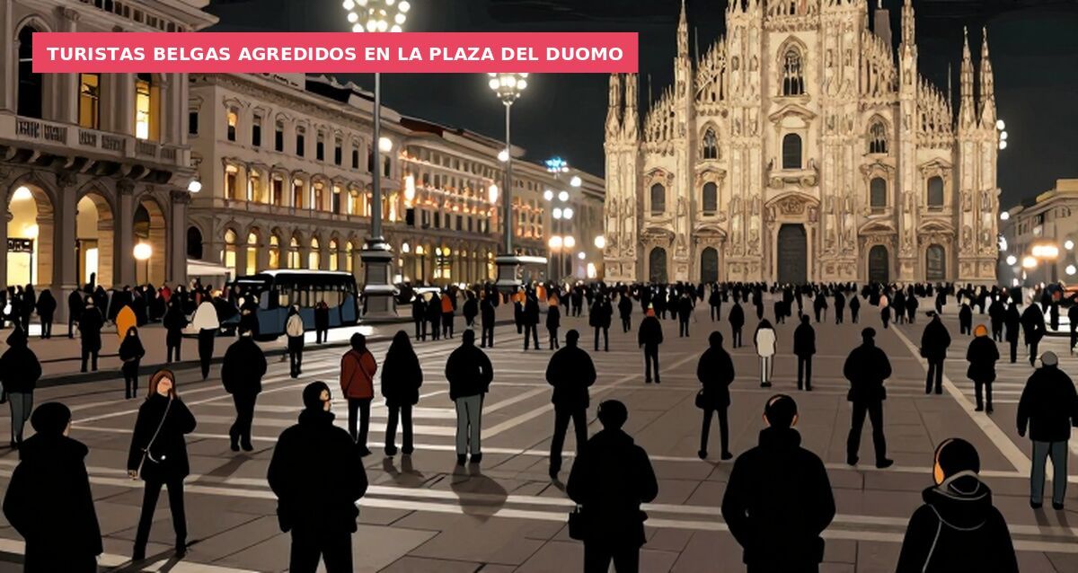 Turistas belgas agredidos en la plaza del Duomo