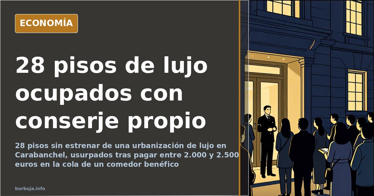28 luxury flats in Carabanchel taken over for €2,500
