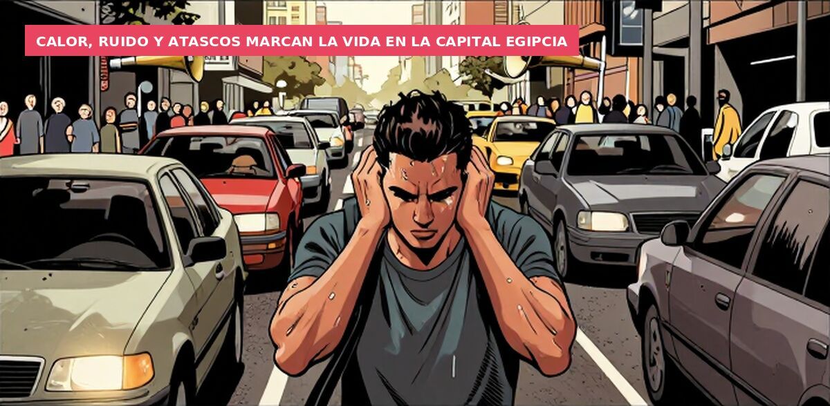 Calor, ruido y atascos marcan la vida en la capital egipcia