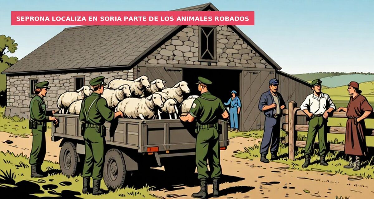 Seprona localiza en Soria parte de los animales robados