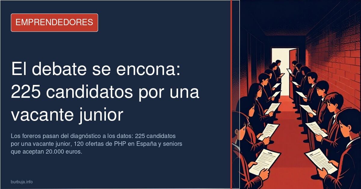 No hay trabajo para programadores junior