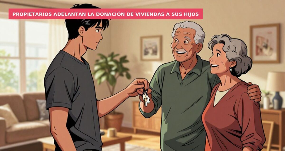 Propietarios adelantan la donación de viviendas a sus hijos