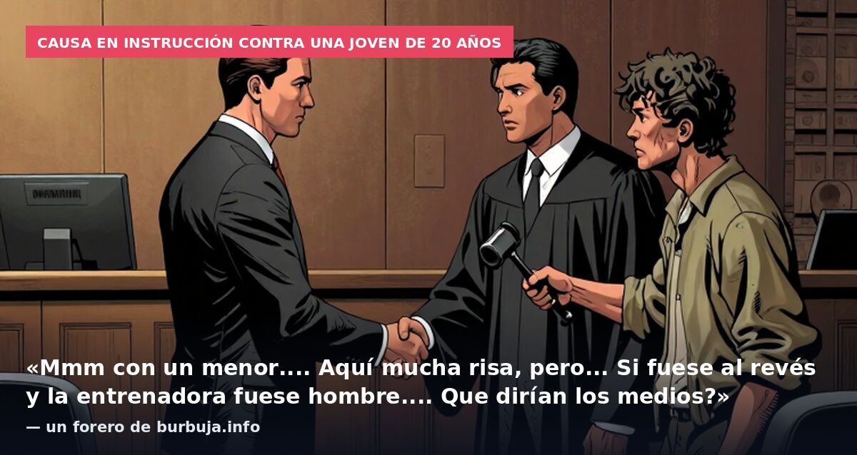 Causa en instrucción contra una joven de 20 años: «Mmm con un menor.... Aquí mucha risa, pero... Si fuese al revés y la entrenadora fuese hombre.... Que dirían los medios?» — un forero de burbuja.info