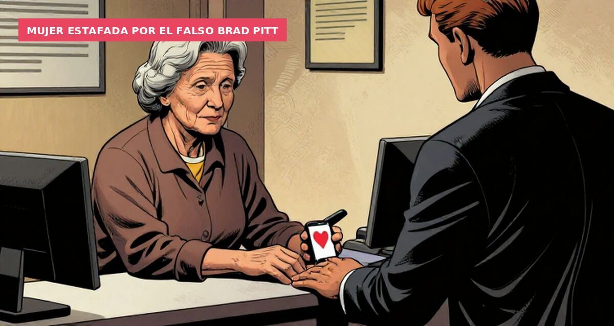 Mujer estafada por el falso Brad Pitt