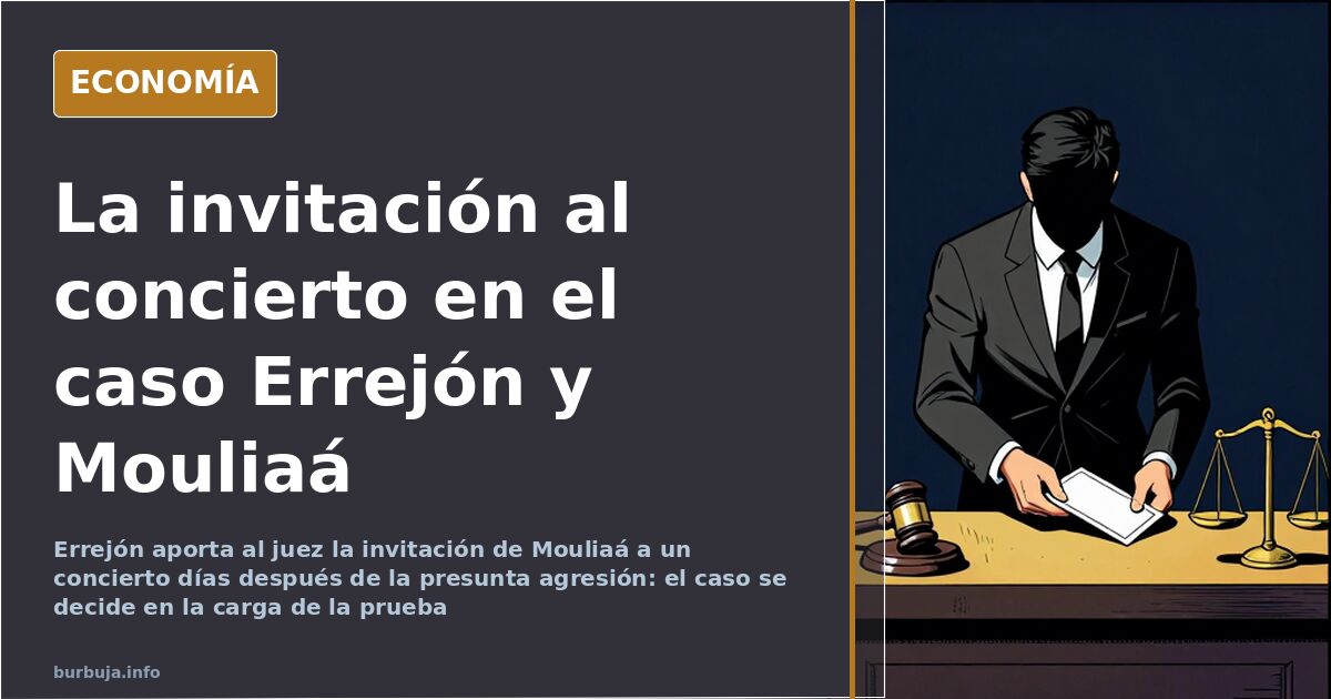 Expediente judicial y mensajes impresos sobre una mesa de despacho en el caso Errejón Mouliaá