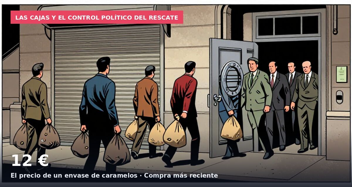 Las cajas y el control político del rescate: 12 € El precio de un envase de caramelos · Compra más reciente