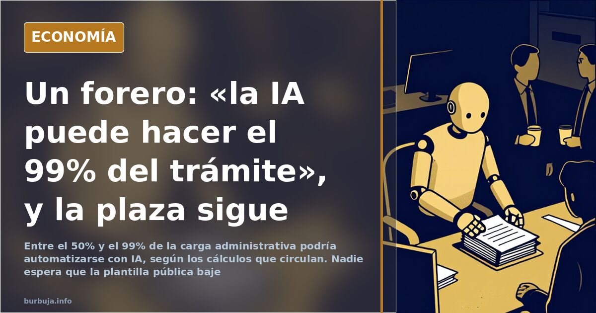Sillas vacías frente a pantallas encendidas en una oficina de la administración pública española
