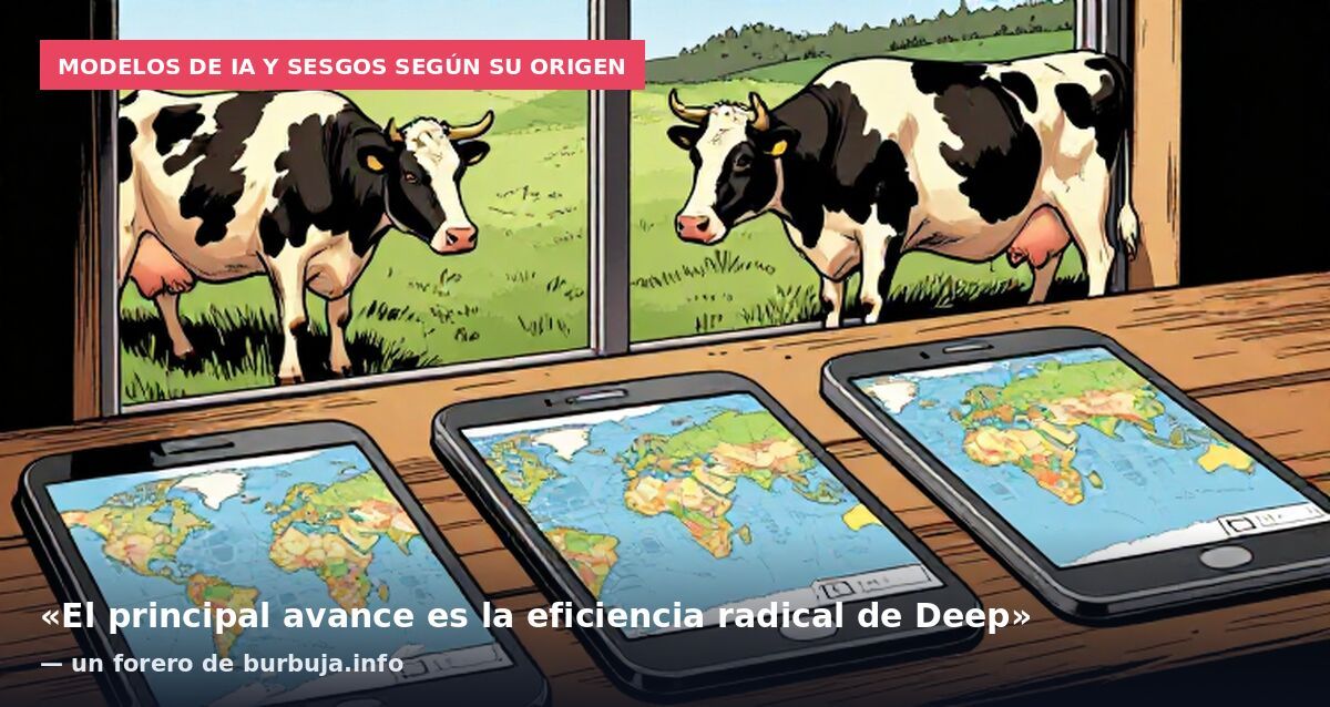Modelos de IA y sesgos según su origen: «El principal avance es la eficiencia radical de Deep» — un forero de burbuja.info