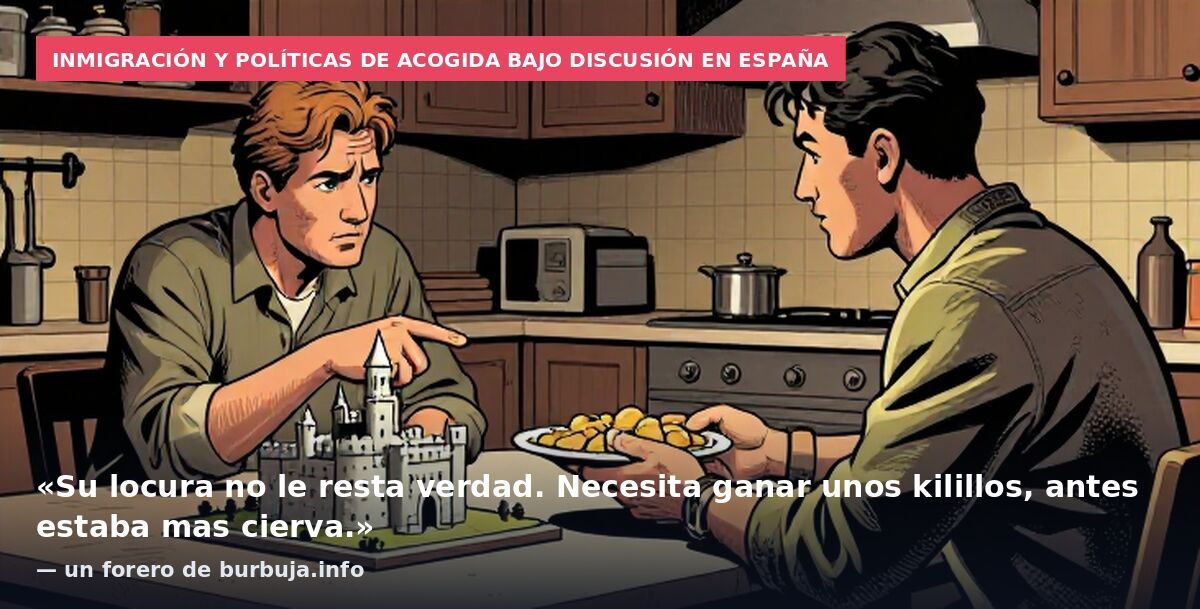 Inmigración y políticas de acogida bajo discusión en España: «Su locura no le resta verdad. Necesita ganar unos kilillos, antes estaba mas cierva.» — un forero de burbuja.info