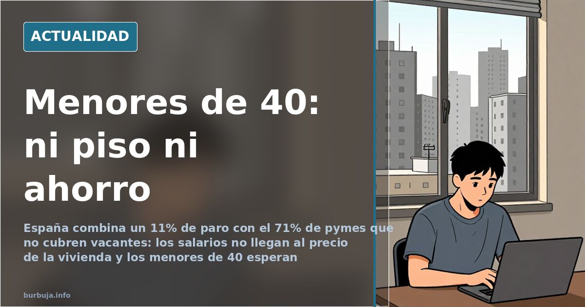Jóvenes menores de 40 compartiendo piso y teletrabajando ante un portátil en una habitación de alquiler