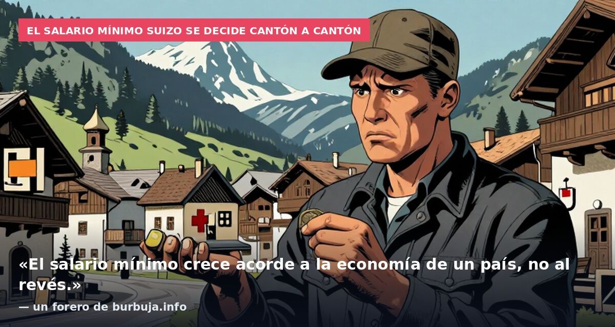 El salario mínimo suizo se decide cantón a cantón: «El salario mínimo crece acorde a la economía de un país, no al revés.» — un forero de burbuja.info