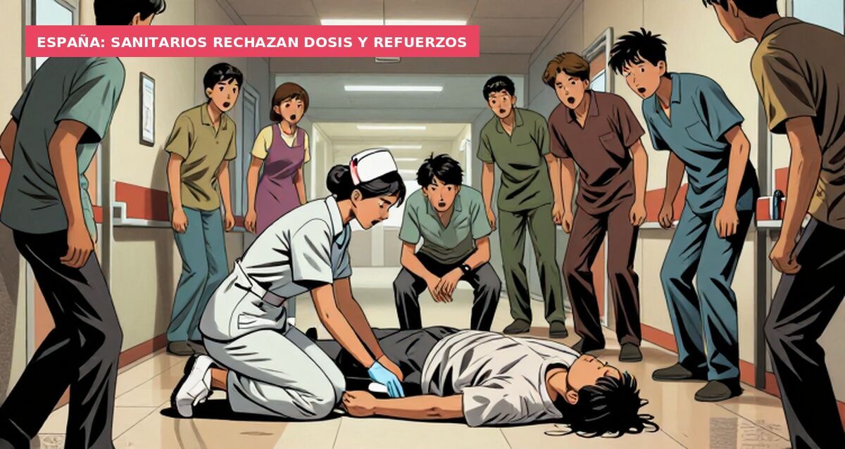 España: sanitarios rechazan dosis y refuerzos
