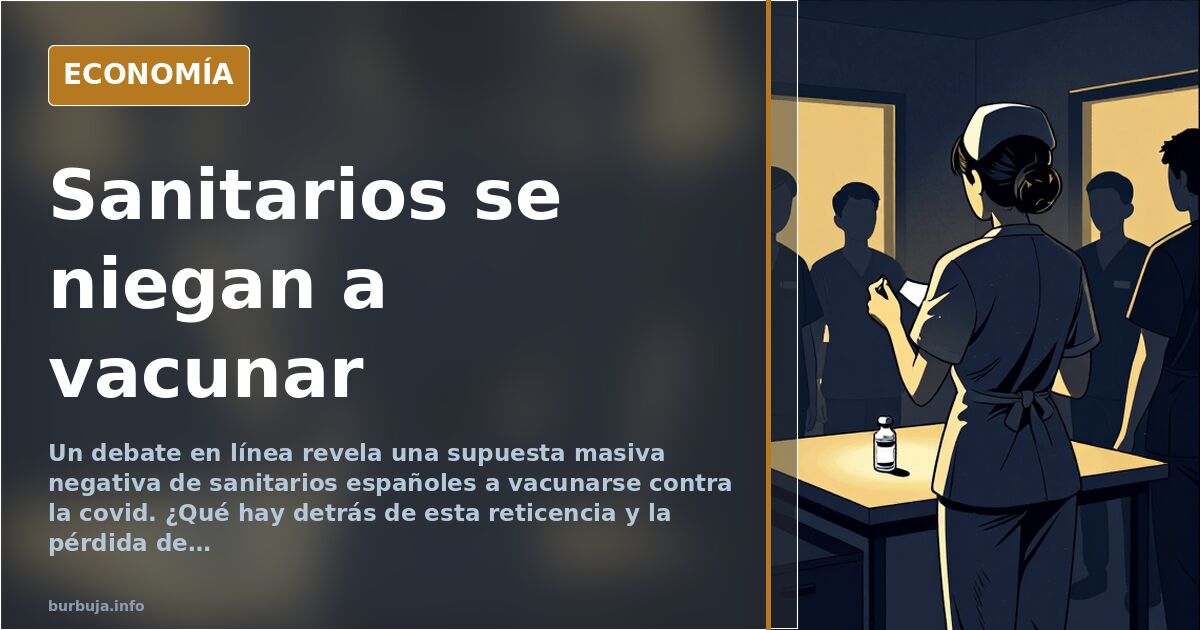 El 87% de los sanitarios españoles se niega a vacunarse contra la covid