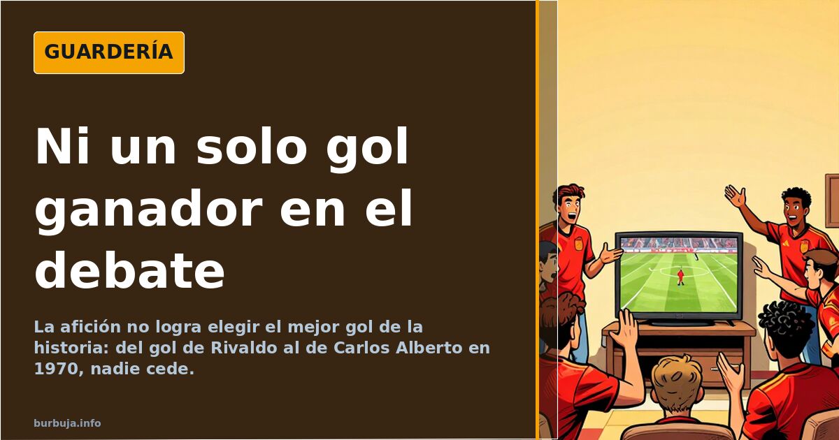El mejor gol de la historia: ningún consenso