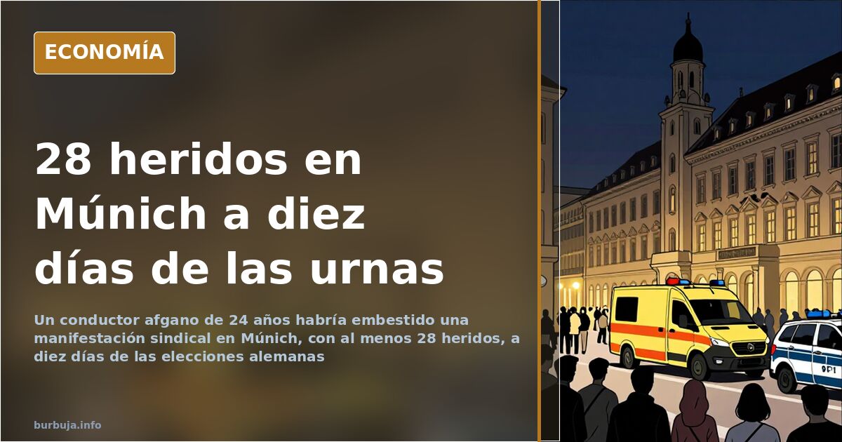 Múnich, tras el atropello masivo que dejó al menos 28 heridos a diez días de las elecciones alemanas
