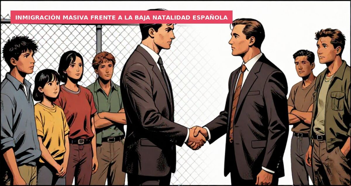 Inmigración masiva frente a la baja natalidad española