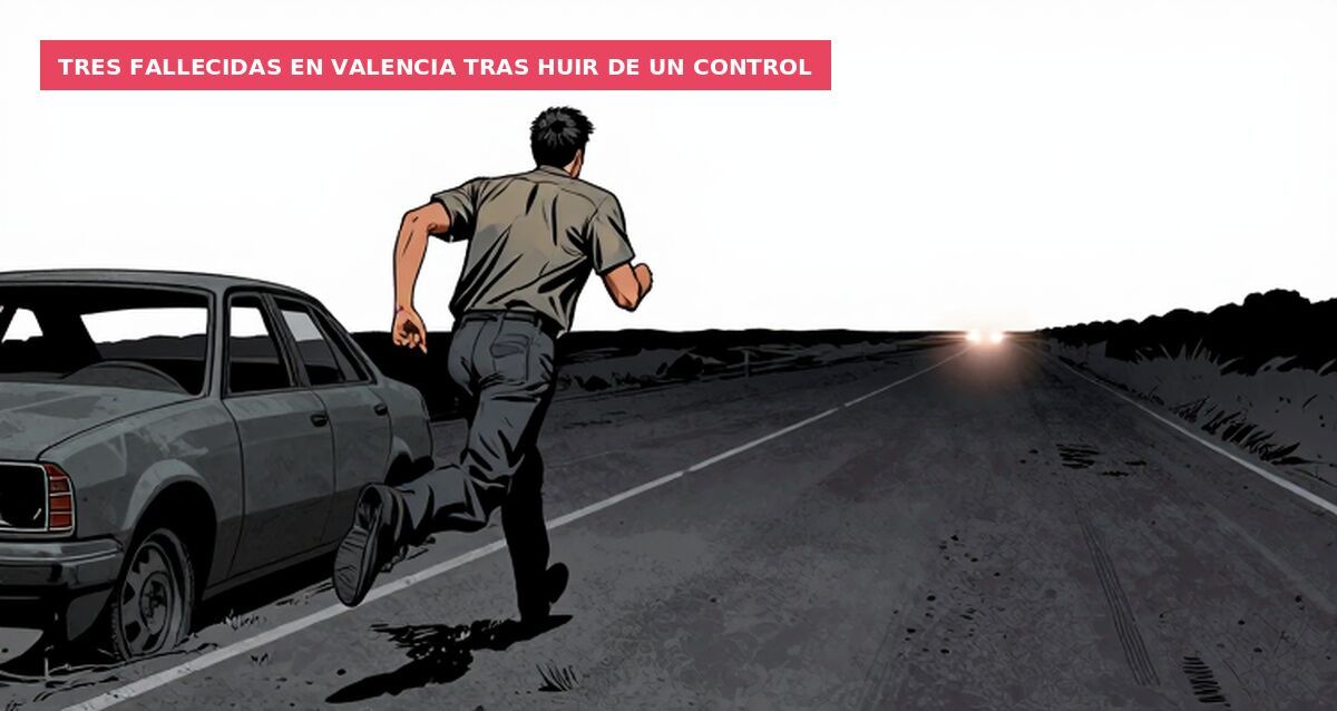 Tres fallecidas en Valencia tras huir de un control