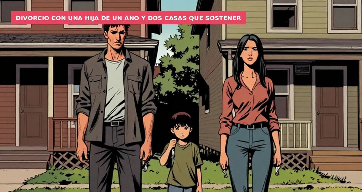 Divorcio con una hija de un año y dos casas que sostener