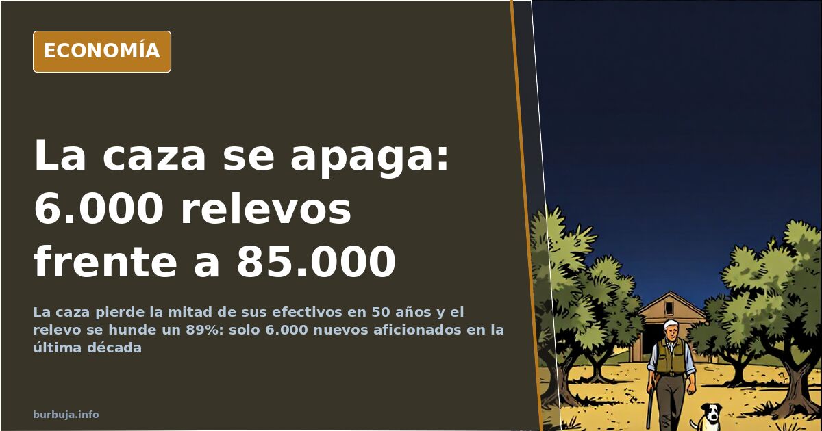 La caza cae a la mitad en 50 años y afronta su colapso en 2050