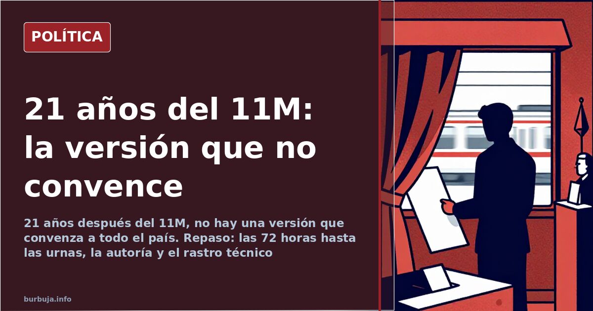 21 años del 11M: el relato que nunca llegó a cerrarse