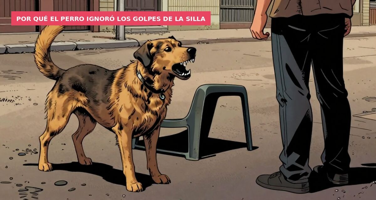 Por qué el perro ignoró los golpes de la silla