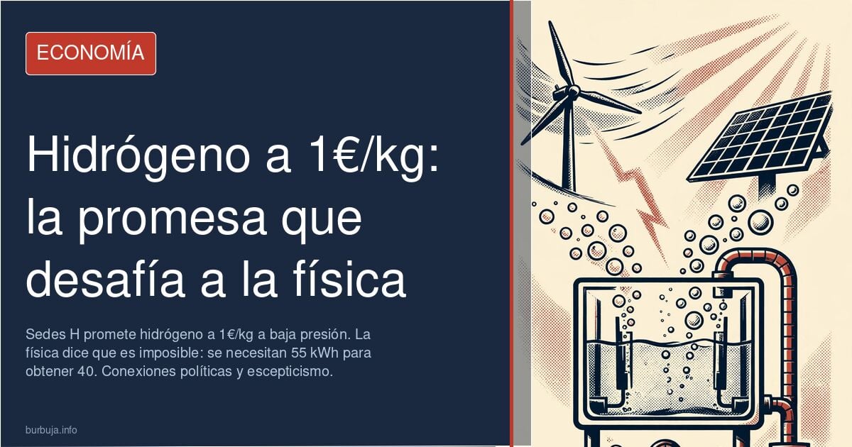 Gráfico de densidad del hidrógeno gaseoso frente a hidrógeno licuado con logotipo de empresa italiana de energía