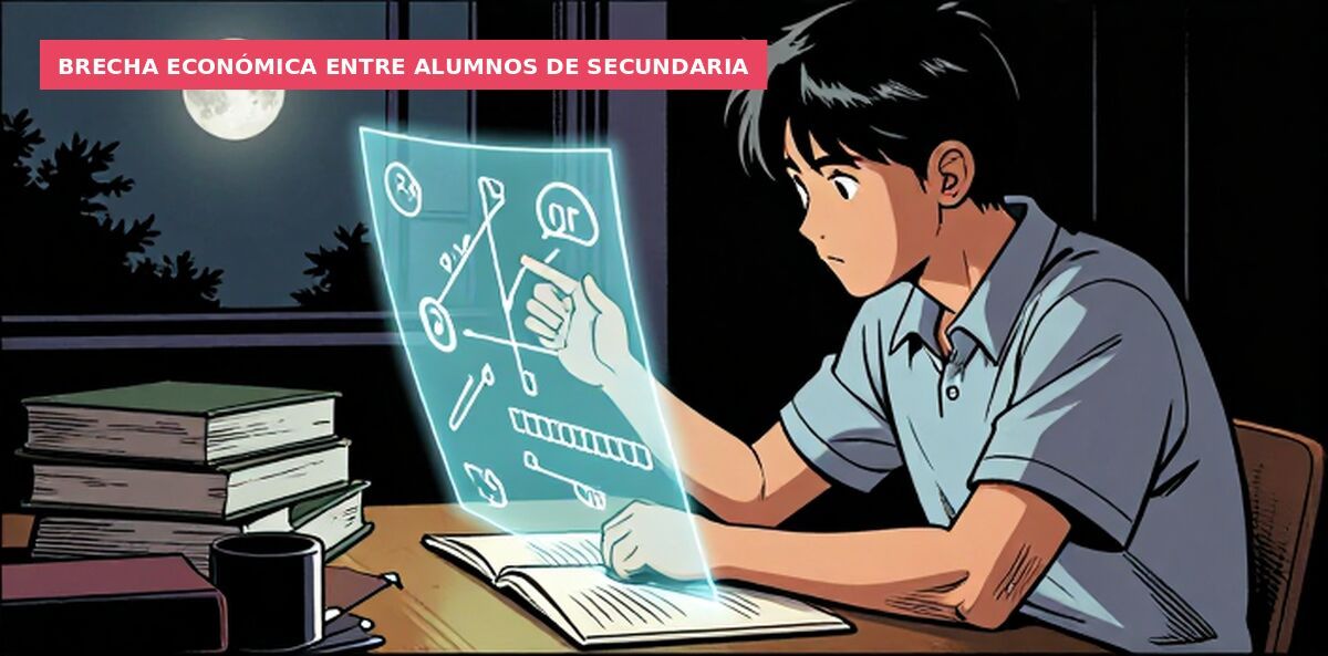 Brecha económica entre alumnos de secundaria