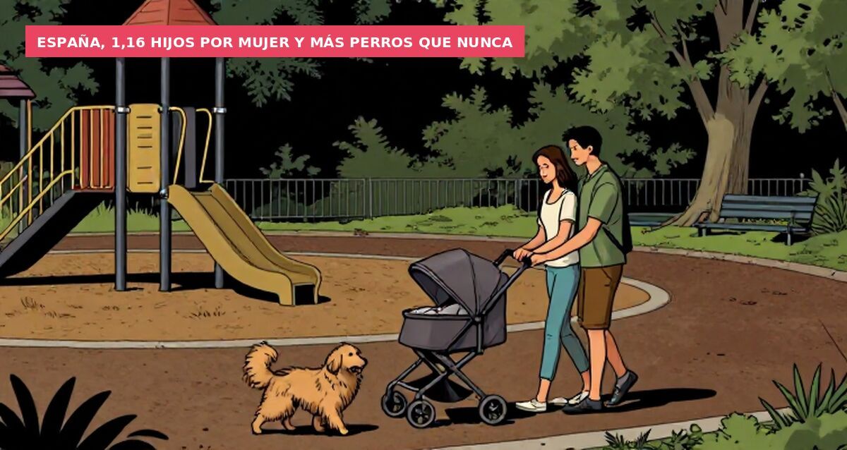 España, 1,16 hijos por mujer y más perros que nunca