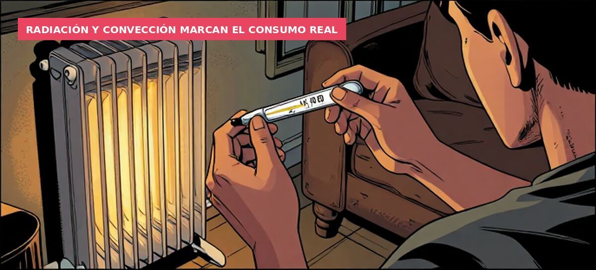 Radiación y convección marcan el consumo real