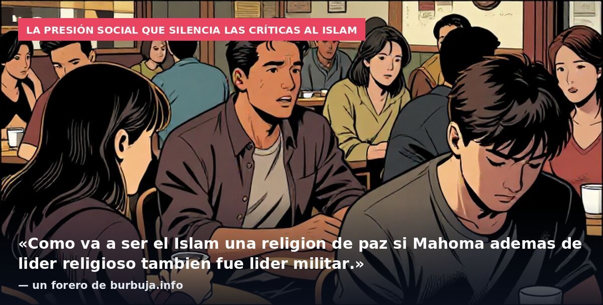 La presión social que silencia las críticas al islam: «Como va a ser el Islam una religion de paz si Mahoma ademas de lider religioso tambien fue lider militar.» — un forero de burbuja.info
