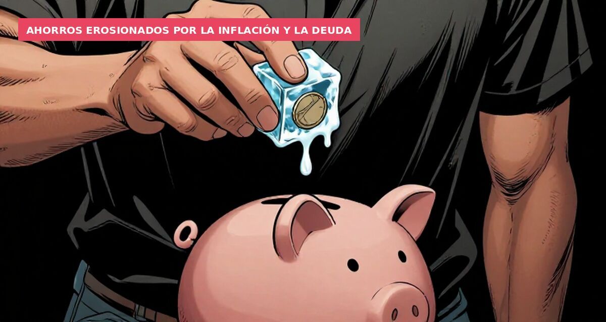 Ahorros erosionados por la inflación y la deuda